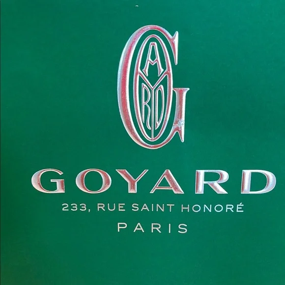 JUMBO Goyard Forest Green Tote with Mustard Straps - Picture 6 of 11